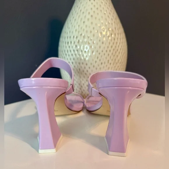 Nine West Lavender Purple Strappy Sandals. New w/tags. Chunky heel. 90s. Size 8 - Picture 4 of 5